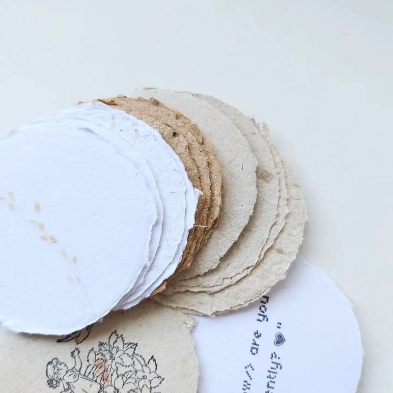 

CIRCLE HANDMADE PAPERS by @OMJ.CO