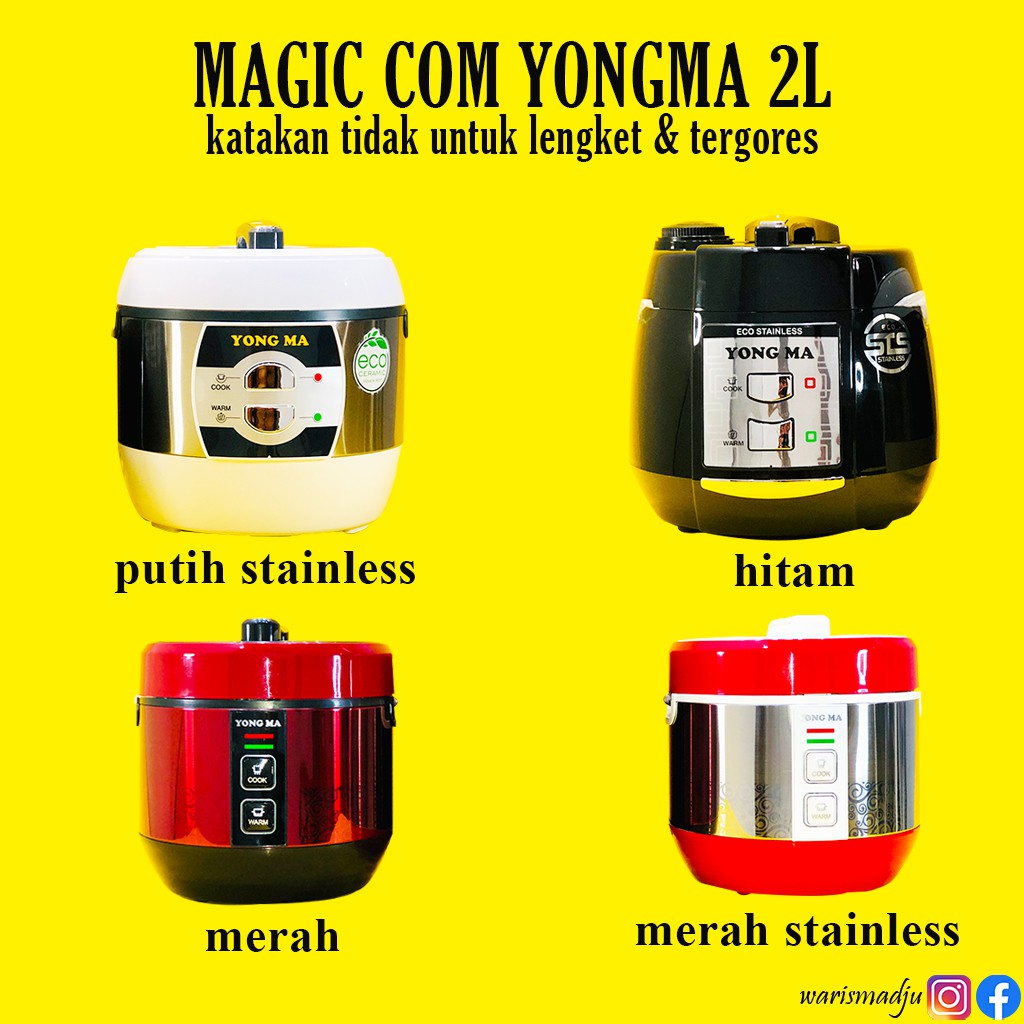 YONG MA MAGIC COM MAGIC COM YONG MA MAGIC COM YONGMA 2 LITER RICE COOKER YONG MA MEJIKOM MEJIKOM YON