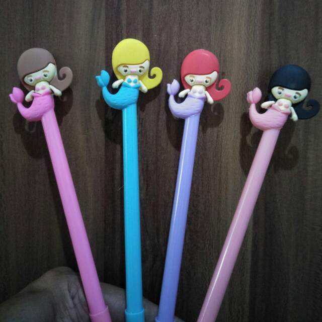 

Pulpen unik/pulpen gel karakter duyung (1)