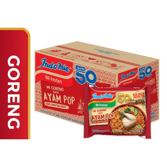 Mie instant Indomie goreng ayam pop perdus (40pcs )