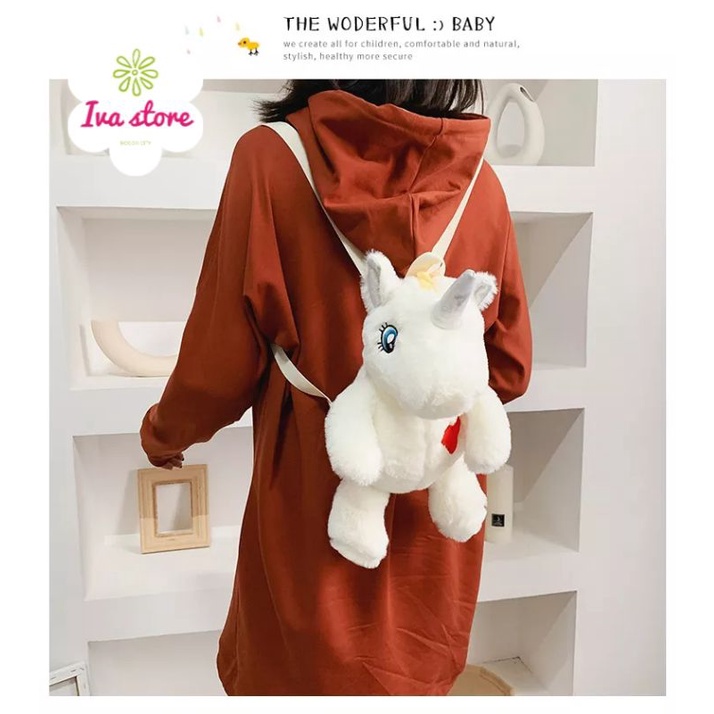 Tas Boneka Unicorn tas sekolah anak Tk