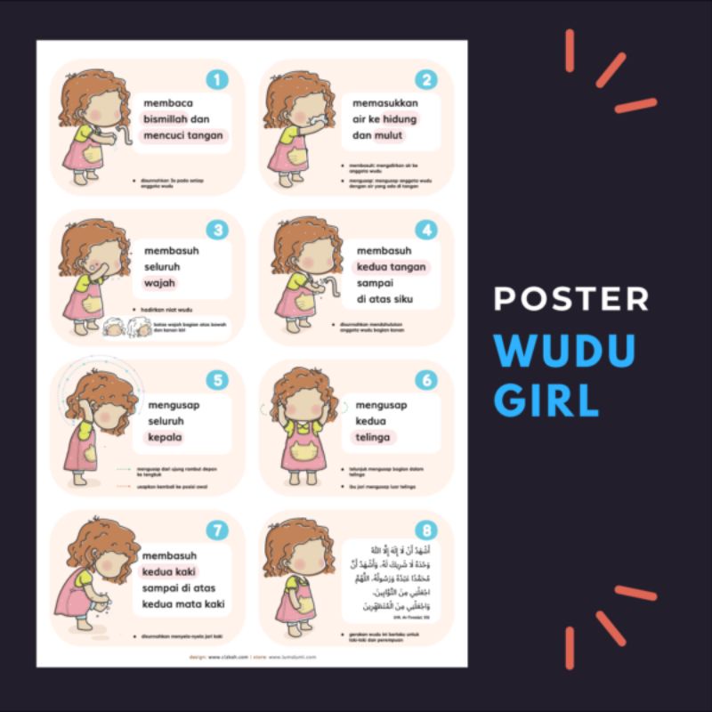 

Poster Cara Wudhu Anak Perempuan Tipe B