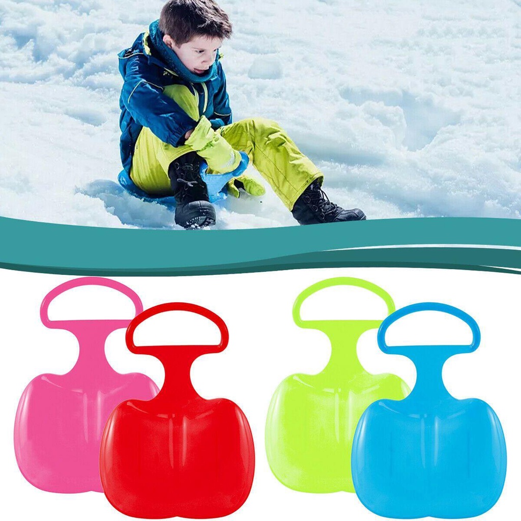 Toboggan Rumput Plastik Sledge Salju Anak-Anak CHOOKYY Dengan Papan SKI Gagang Besar