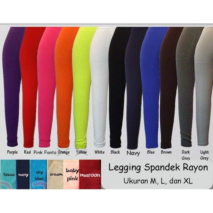 CELANA LEGGING SPANDEX JUMBO / LEJING PANJANG WANITA JERSEY JUMBO TERNYAMAN