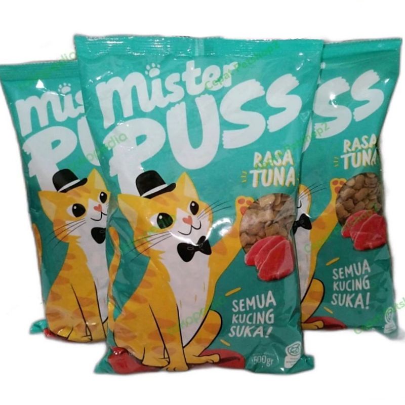 Mister Puss TUNA 500gr x 20 makanan kucing Freshpack cat