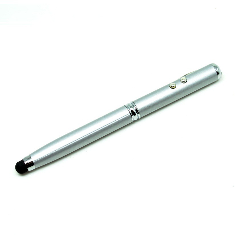 TaffLED 4 in 1 Senter + Laser Pointer + Pen + Stylus  - Silver