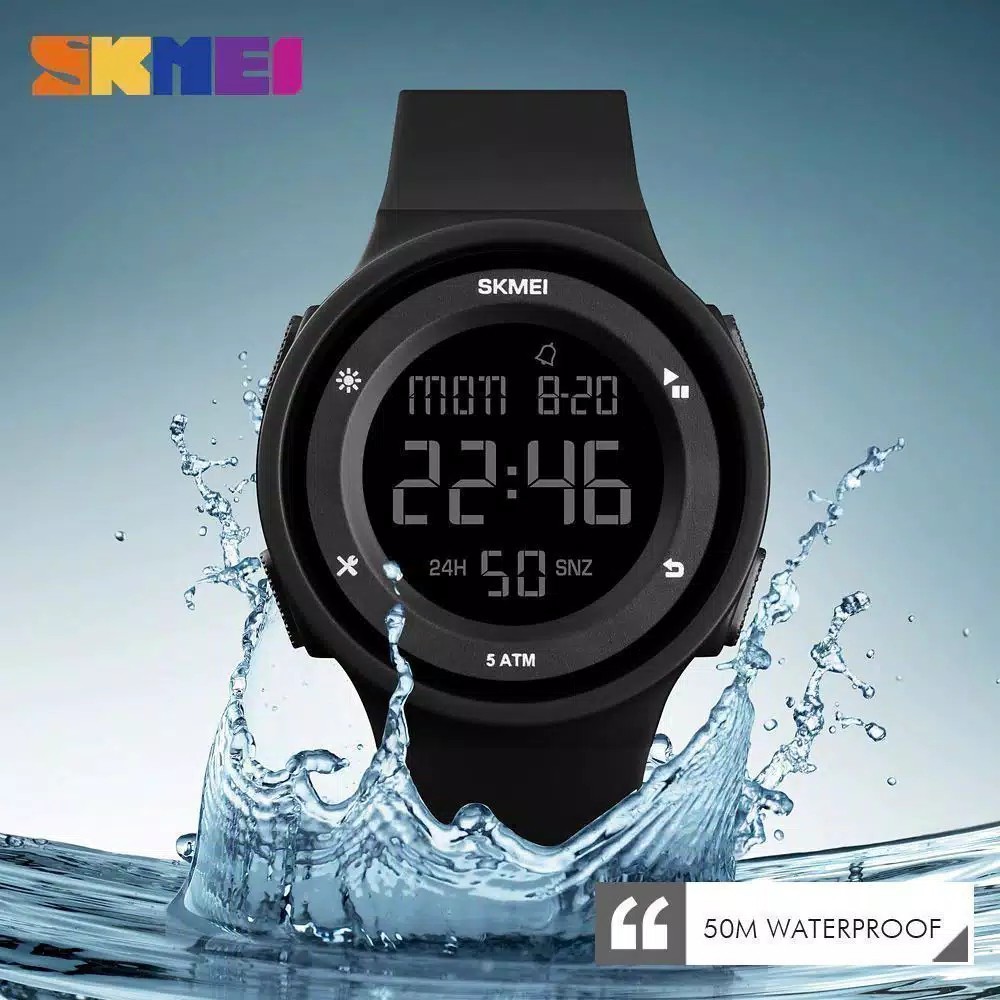 SKMEI 1445 ORIGINAL Jam Tangan Pria Rubber Digital JKT STORE OFFICIAL1998 COD
