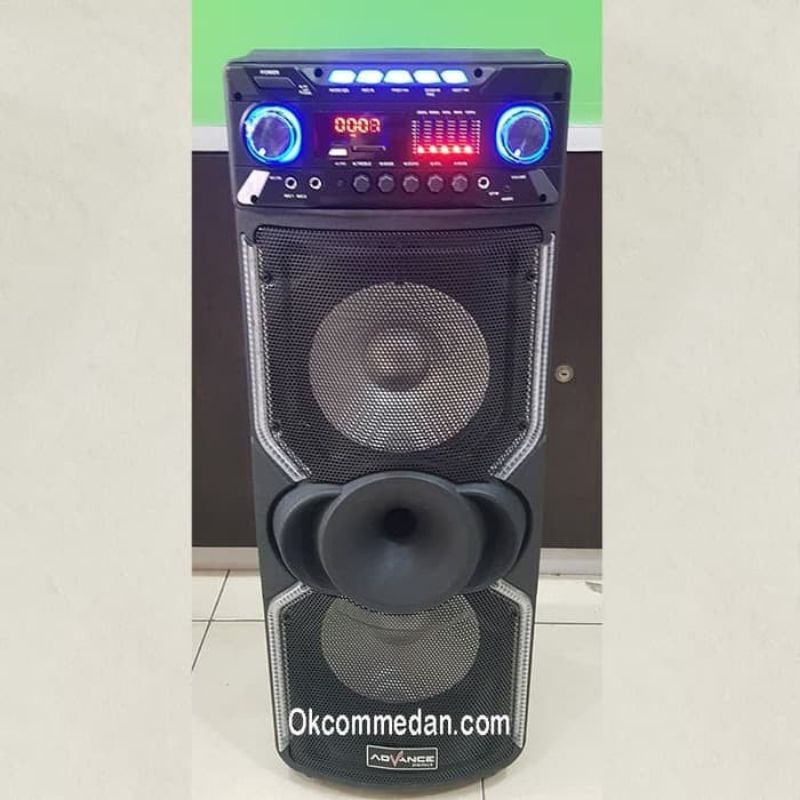 ADVANCE K10D N Speaker Meeting Portable Ukuran 10 inch x 2 - MIC 2 PCS