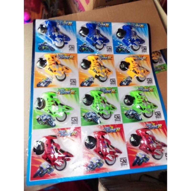 mainan moto gp spin go pullback besar / auto bike / motor gp miniatur / motor rossi / mainan anak murah