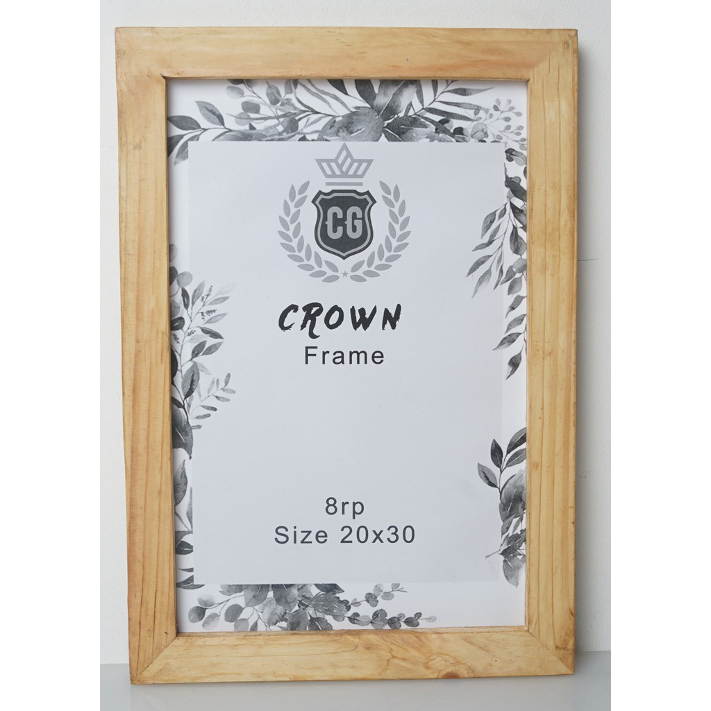 bingkai pigura foto kayu 8rp ( 20 x 30 )