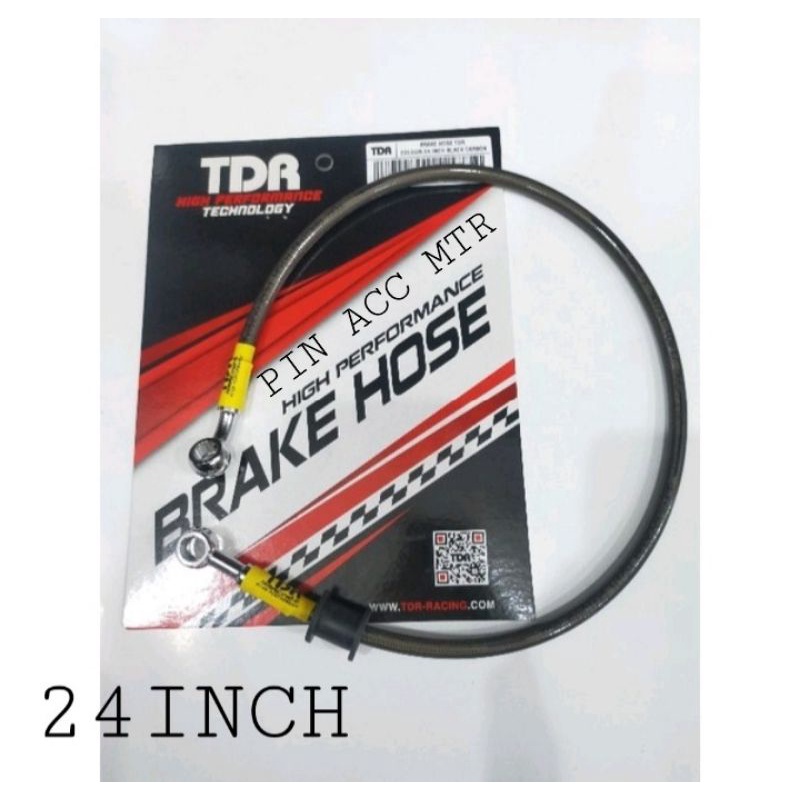 TDR SELANG BELAKANG 24 INCH/60CM ORIGINAL TDR CARBON HITAM