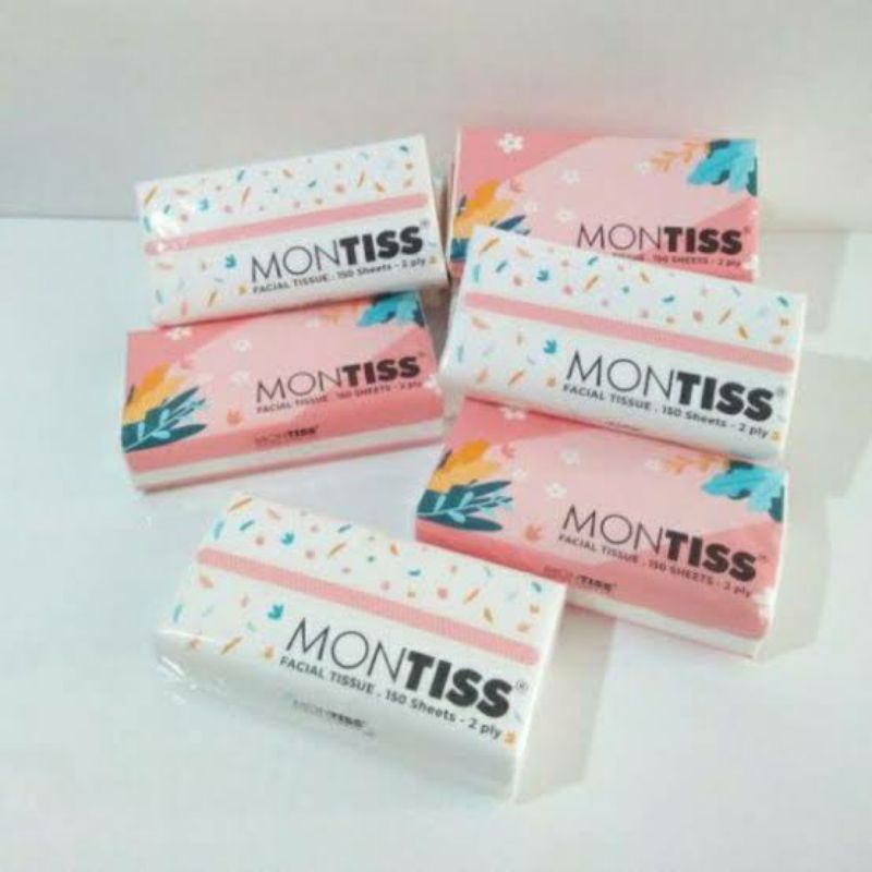 Tisu wajah tissue facial Montiss 150 sheet / tisu wajah softpack montis 150's 2 ply