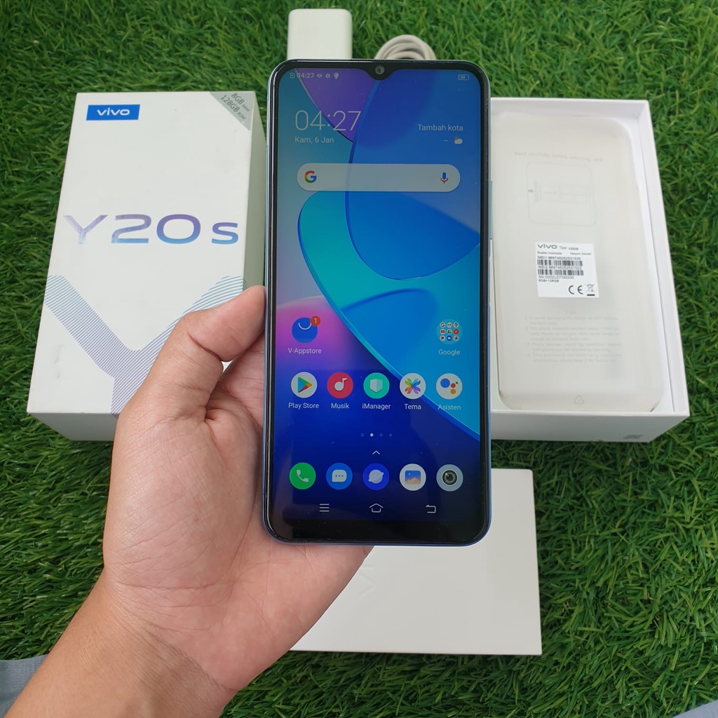 HANDPHONE VIVO Y20S 8/128GB SECOND SEKEN BEKAS MURAH