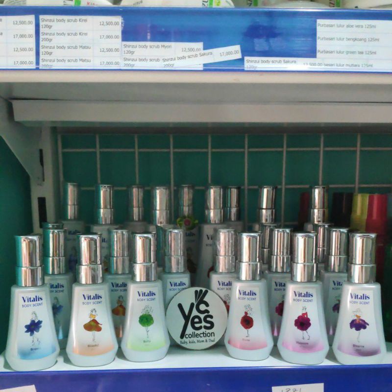 Vitalis 120 ml spray parfum parfume 60 ml Body Scent perfumed botol remaja Dewasa Perempuan unisex