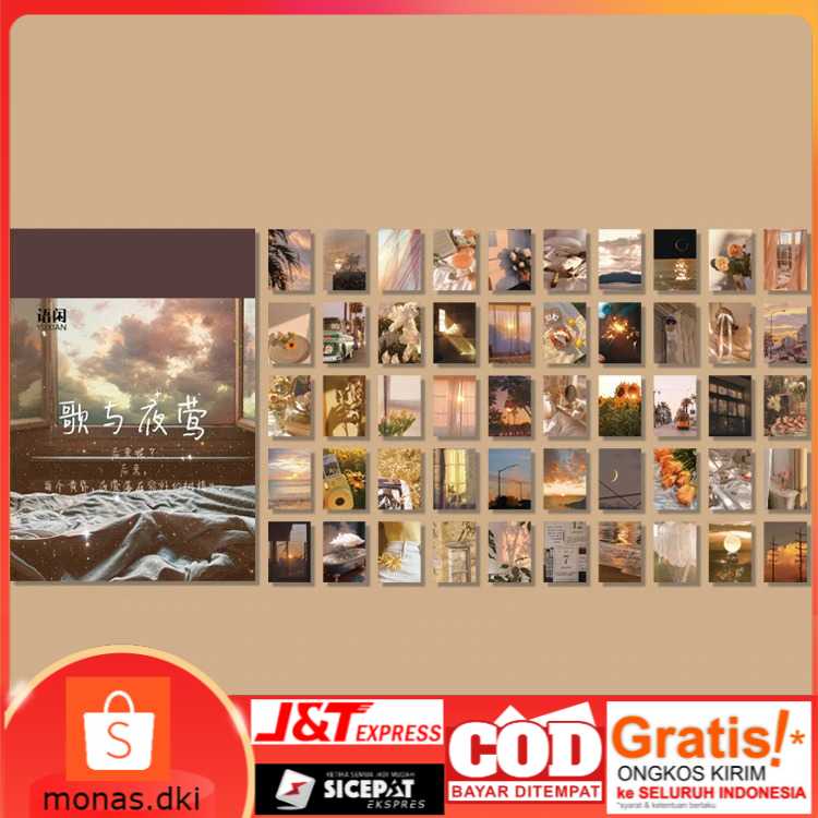 

Stiker Kertas Buku Vintage Journal Decorative 50pcs - GS74