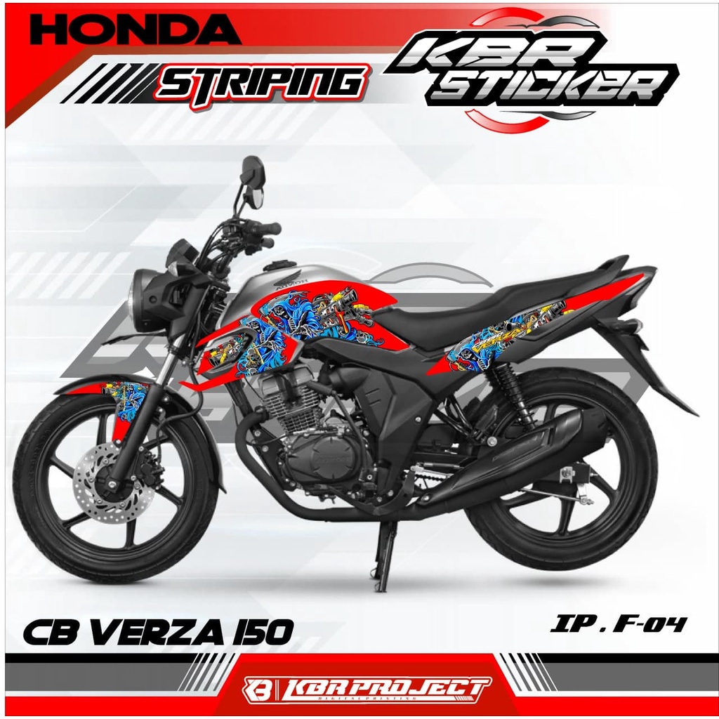 (COD) STIKER STRIPING CB VERZA 150 - STRIPING CB VERZA 150  variasi - 04