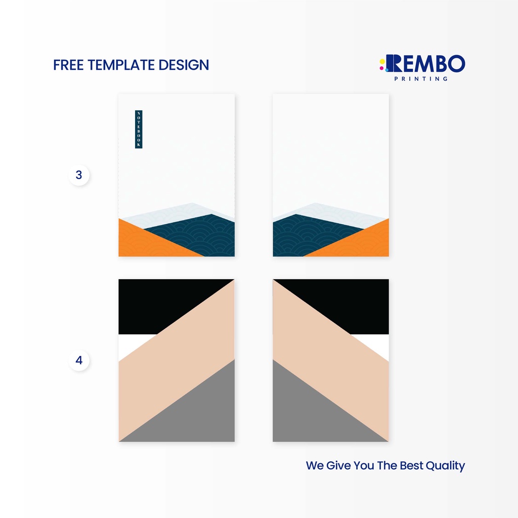 NOTEBOOK SHAPE PATTERN/JURNAL GRID/DOTTED/BLANK /LINE A5/ BUKU CATATAN RING / BUKU TULIS RING - REMBO PRINTING