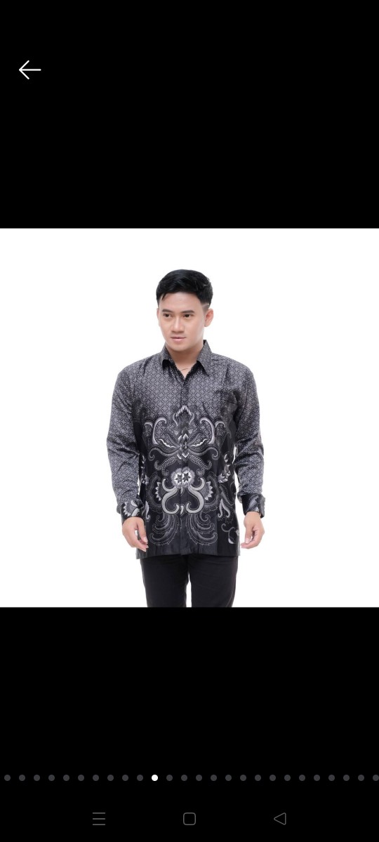 Kemeja Batik Pria Semi Sutra Furing Asli Original Size M L Xl Termurah