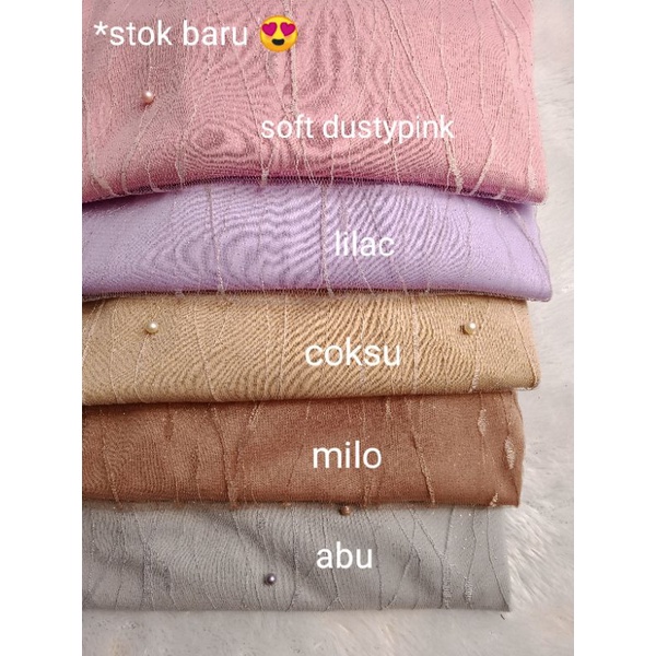 M-3L KEBAYA TULE AKAR MUTIARA JUMBO SERAGAM KEBAYA TUNIK TULLE  KEBAYA TILLE  LILAC ABU COKSU DUSTY ko