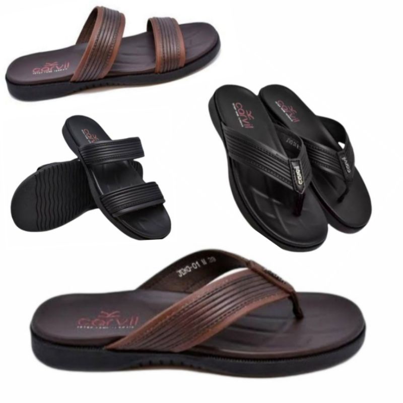 sandal promo pria dewasa carvil original juno sandal kaki laki