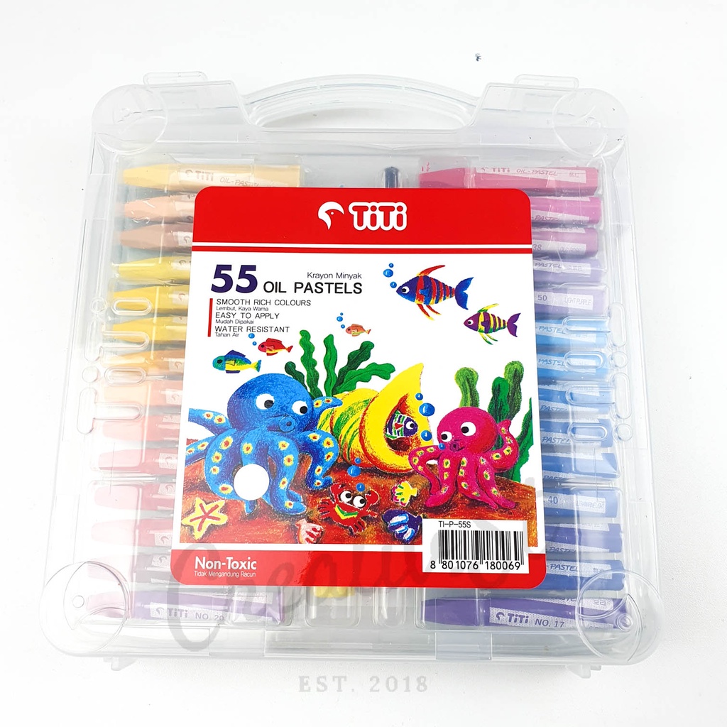 

Titi Crayon Oil Pastel 55 Warna Case