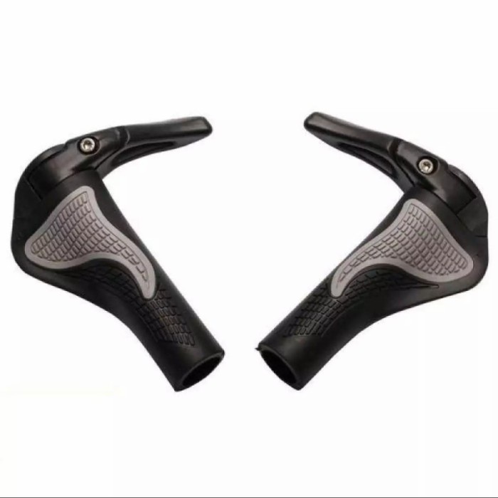 Hand grip tanduk sepeda mtb lipat ergonomic gagang handlebar rubber