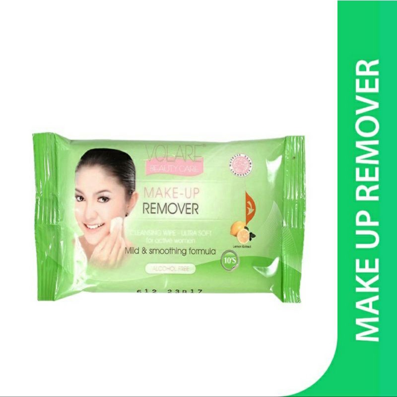 VOLARE MAKE UP REMOVER LEMON 10'S / TISSU PEMBERSIH MAKE UP