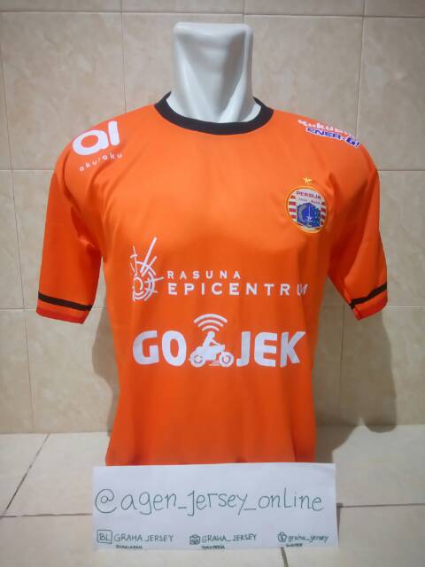 Jersey Persija Jakarta 2018 Home Liga 1 Gojek Orange Terbaru Lokal
