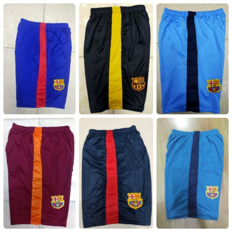 CELANA BOLA PRIA DEWASA CLUB BARCAA HARGA 2 PCS