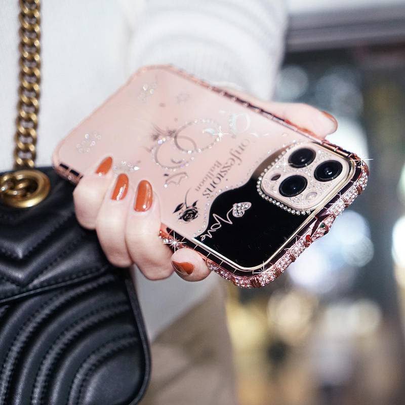3 in 1 Case Cover Pelindung Kamera + Bumper Metal Motif Kulit Ular Untuk iPhone 13 / 12 / 11 Pro MAX / X / XS MAX / 12 Mini