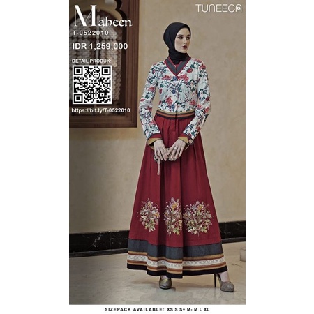 (Cicilan) Gamis Tuneeca Amina T-0522010 By Tuneeca Original