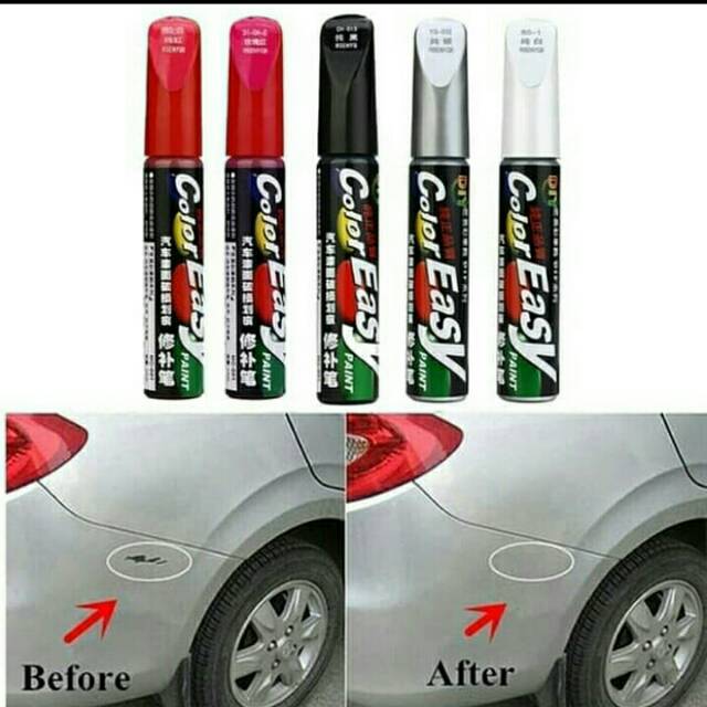 

Easy color cat spidol penghilang baret lecet mobil motor putih