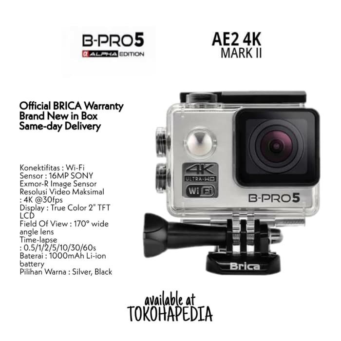 BRICA B-PRO 5 Alpha Edition Mark IIs (AE2s) 4K WIFI Action Camera