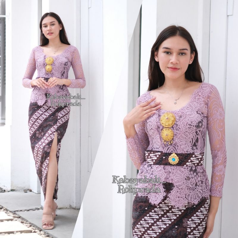 KEBAYA BALI KEBAYA LILAC KEBAYA SEMI ITALY MURAH