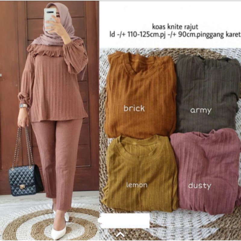 Clara Set Tunik //baju ori solo