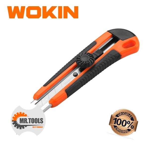 

PISAU CUTTER/ SNAP-OFF BLADE KNIFE 18x100mm WOKIN