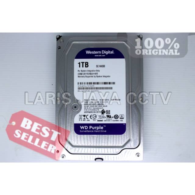 HDD WD PURPLE 1TB / HARDDISK 1TB Untuk CCTV