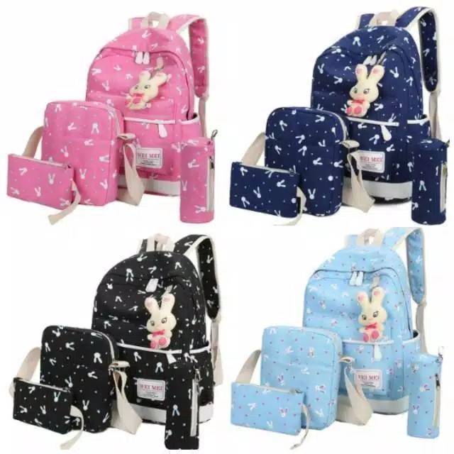 Back Pack Double Decker_Tas Ransel Anak_Lol_Unicorn_Superhero_Paw Patrol_Shopkins Fashion Cewek W5Q3