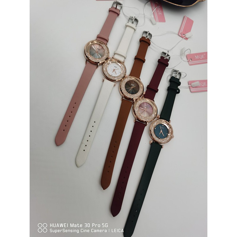 MQE Jam Tangan Wanita Fashion Leather Strap- SB W006