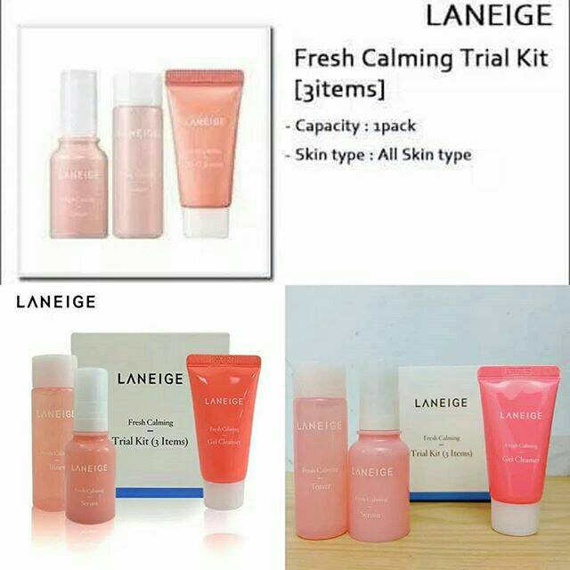 FRESH CALMING KIT LANEIGE PAKET SKINCARE PAGI KOREA