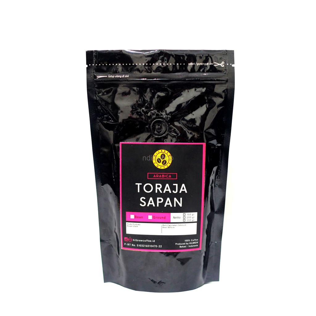 

Kopi Arabica Toraja Sapan - 250 Gram