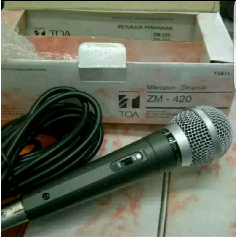 MIC KABEL UNTUK CERAMAH MASJID TOA ZM420 / ZM 420 ORIGINAL TOA