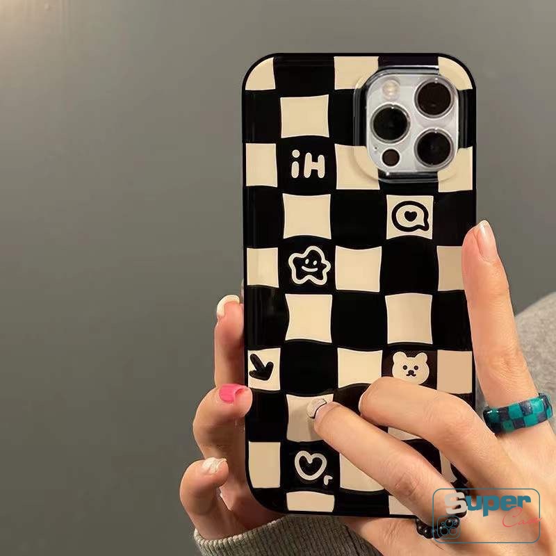 Soft Case Pelindung Bahan Tpu Tahan Banting Motif Beruang Untuk iPhone 11 13 12 Pro Max 7 8 Plus XR X XS Max SE 2020 11 Pro Max