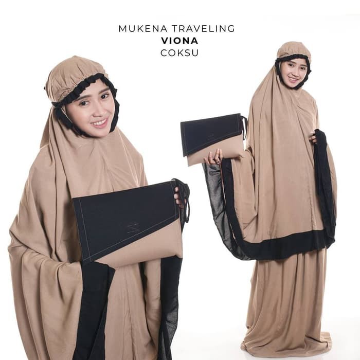 PROMO COD Bayar Ditempat - Mukena Dewasa Rayon Traveling Viona