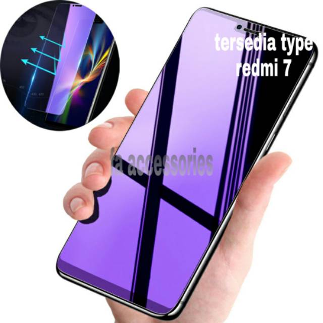 Redmi 7 tempered glass blue light screen protector 10d