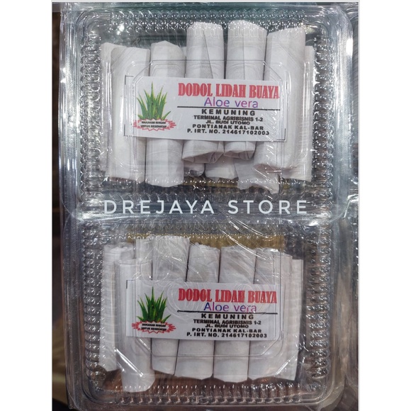 

Dodol Lidah Buaya / Aloe Vera Kemuning Pontianak (Original/Pandan)