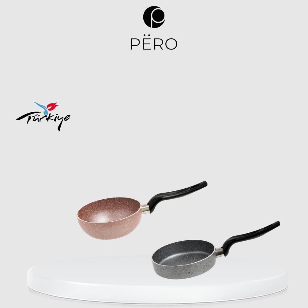 PERO SET OF 2 MINI FRYPAN & WOKPAN 12CM TERLARISS...,,,,,