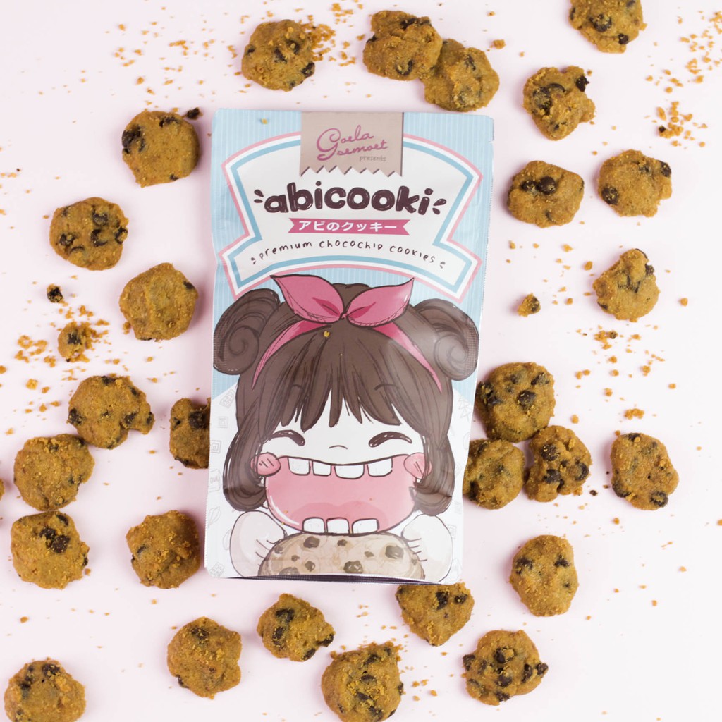 

Choco Chips Cookies Premium ABICOOKI - kue kering coklat spesial kukis