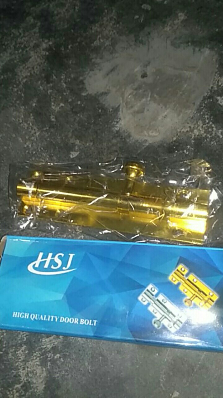 Slot Pintu Kuning 4 L Jendela Plat Tebal Grendel 4 Inch Inci L Barel Bolt
