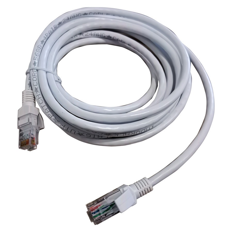 INDORACK C515W 15 Meter Kabel Lan CAT5e UTP Patch Cord Cable -WHITE